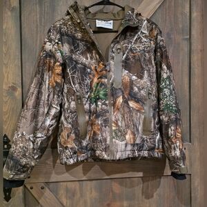 Rustic Ridge Youth Realtree Edge Camo Waterproof Insulated Hunting Jacket Size L
